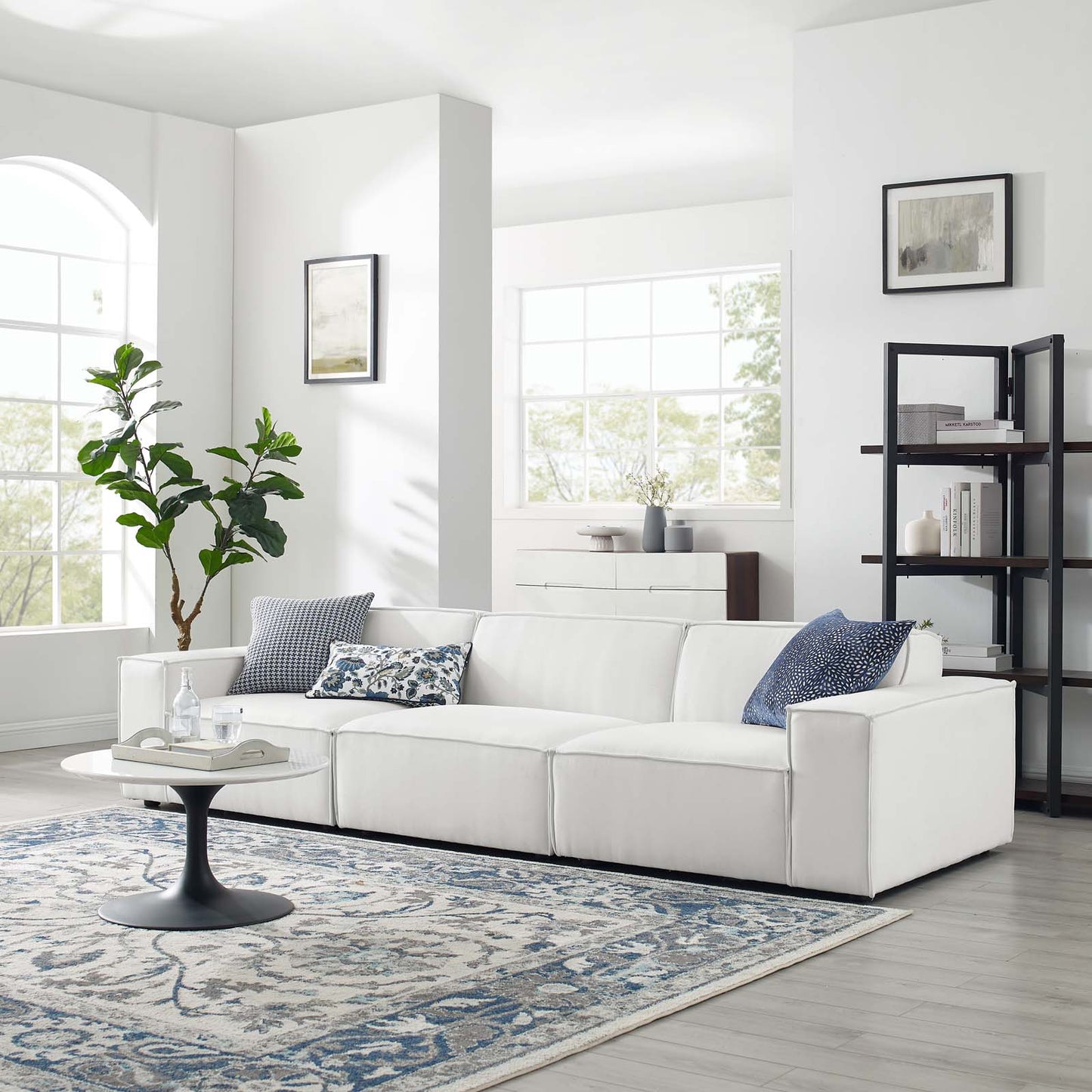 Restore 3 Piece Sectional Sofa | Polyester by Modway