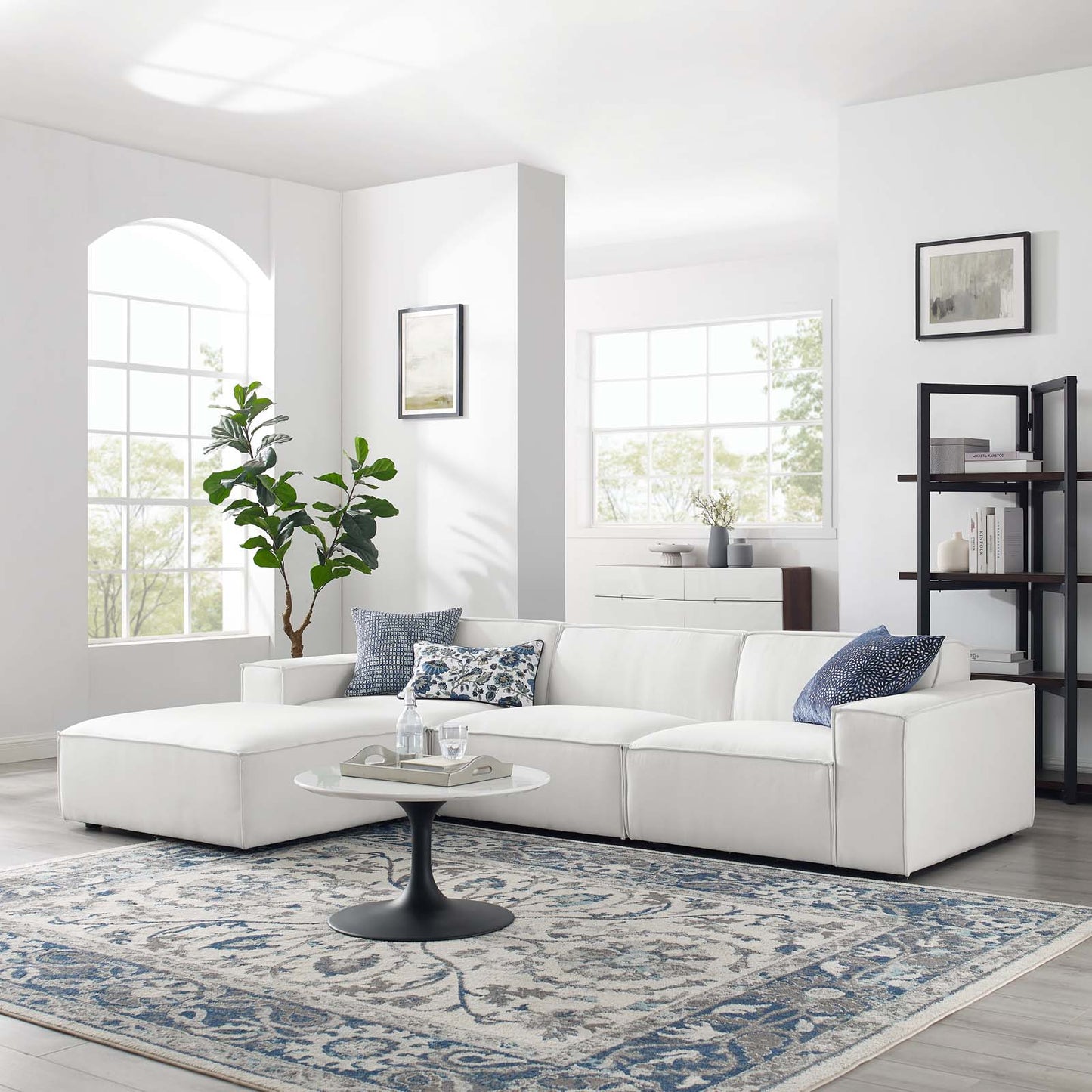 Restore 4 Piece Sectional Sofa | Polyester by Modway