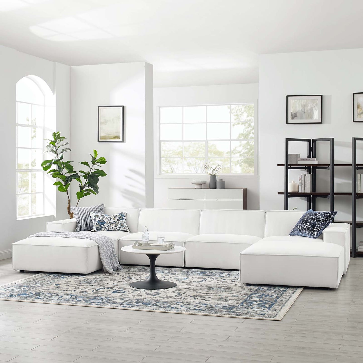 Restore 6 Piece Sectional Sofa | Polyester by Modway