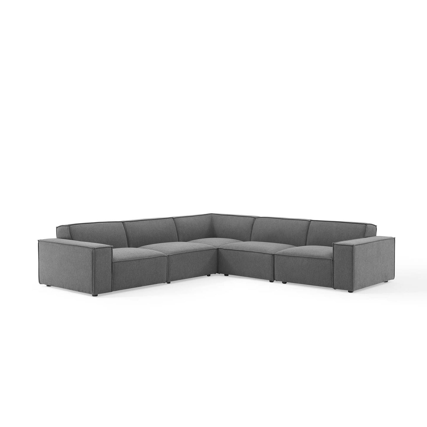 Restore 5 Piece Sectional Sofa | Polyester by Modway