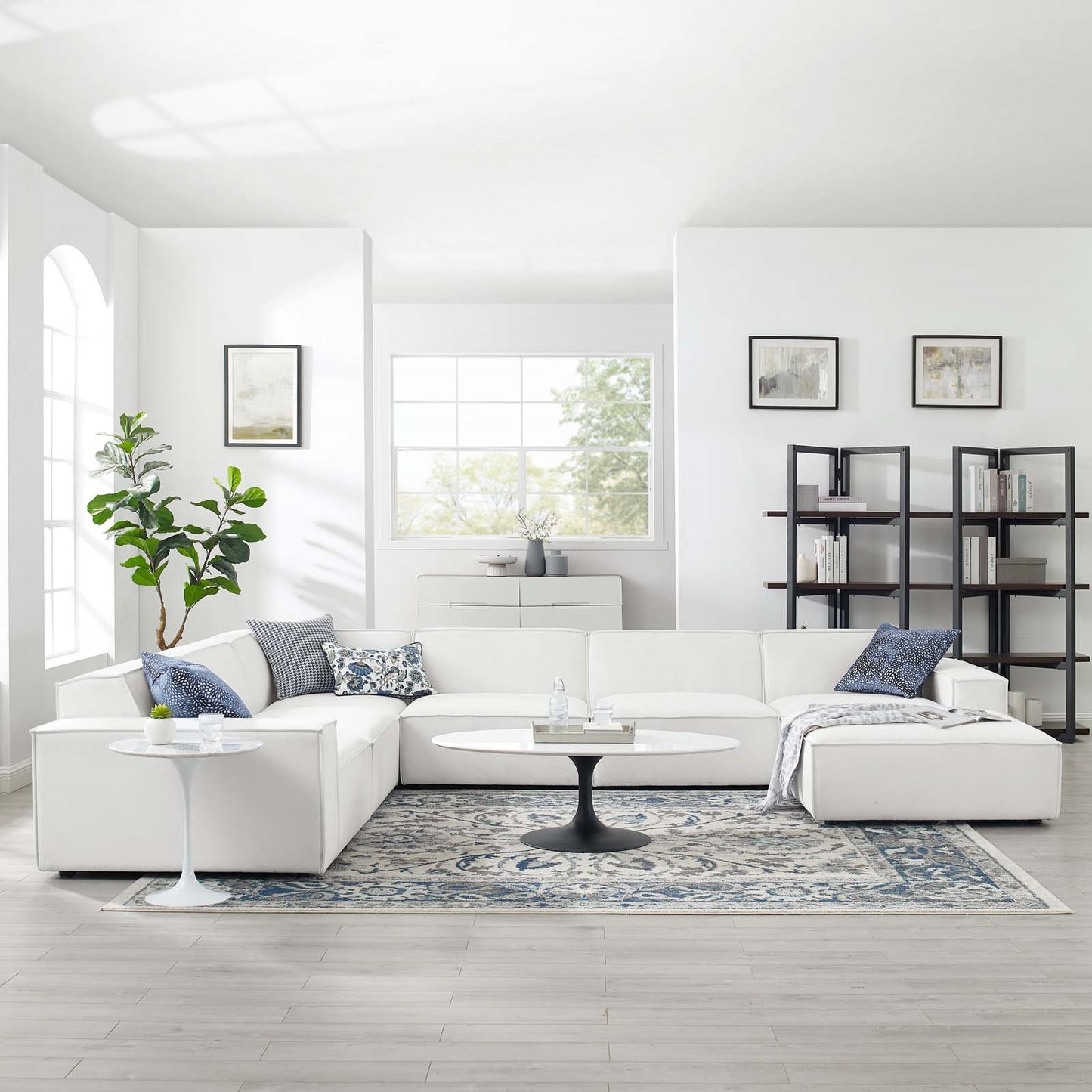 Restore 7 Piece Sectional Sofa | Polyester by Modway