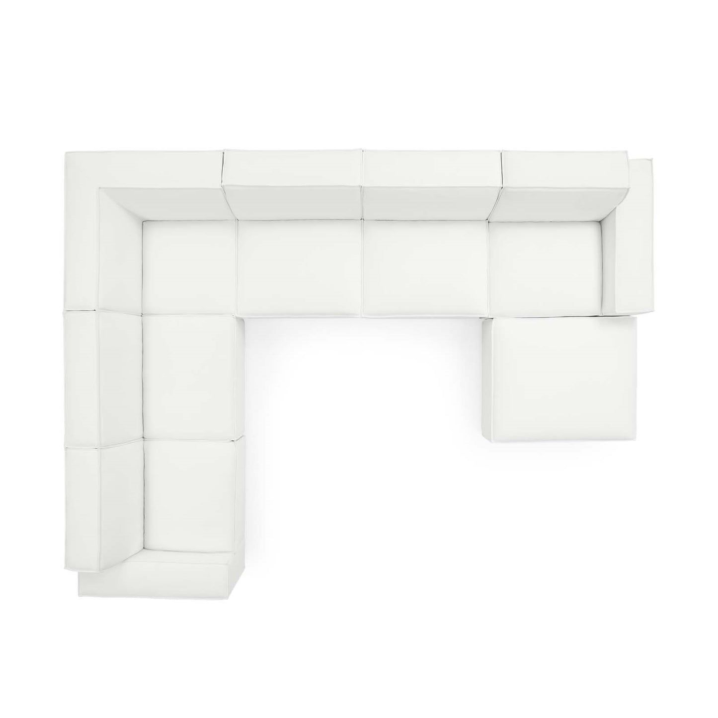 Restore 7 Piece Sectional Sofa | Polyester by Modway