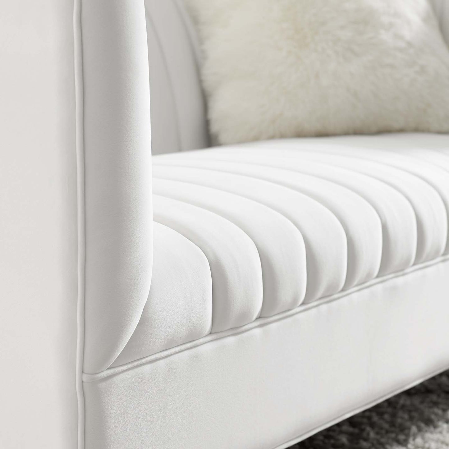 Shift Channel Tufted Performance Velvet Loveseat by Modway