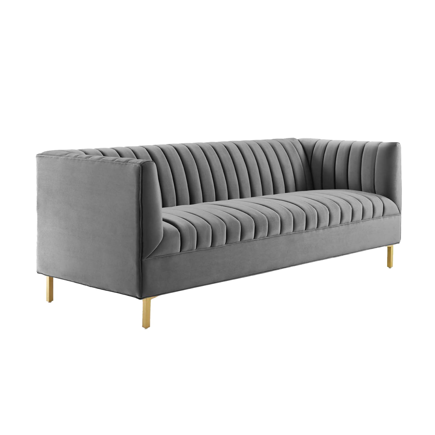 Shift Channel Tufted Performance Velvet Sofa by Modway