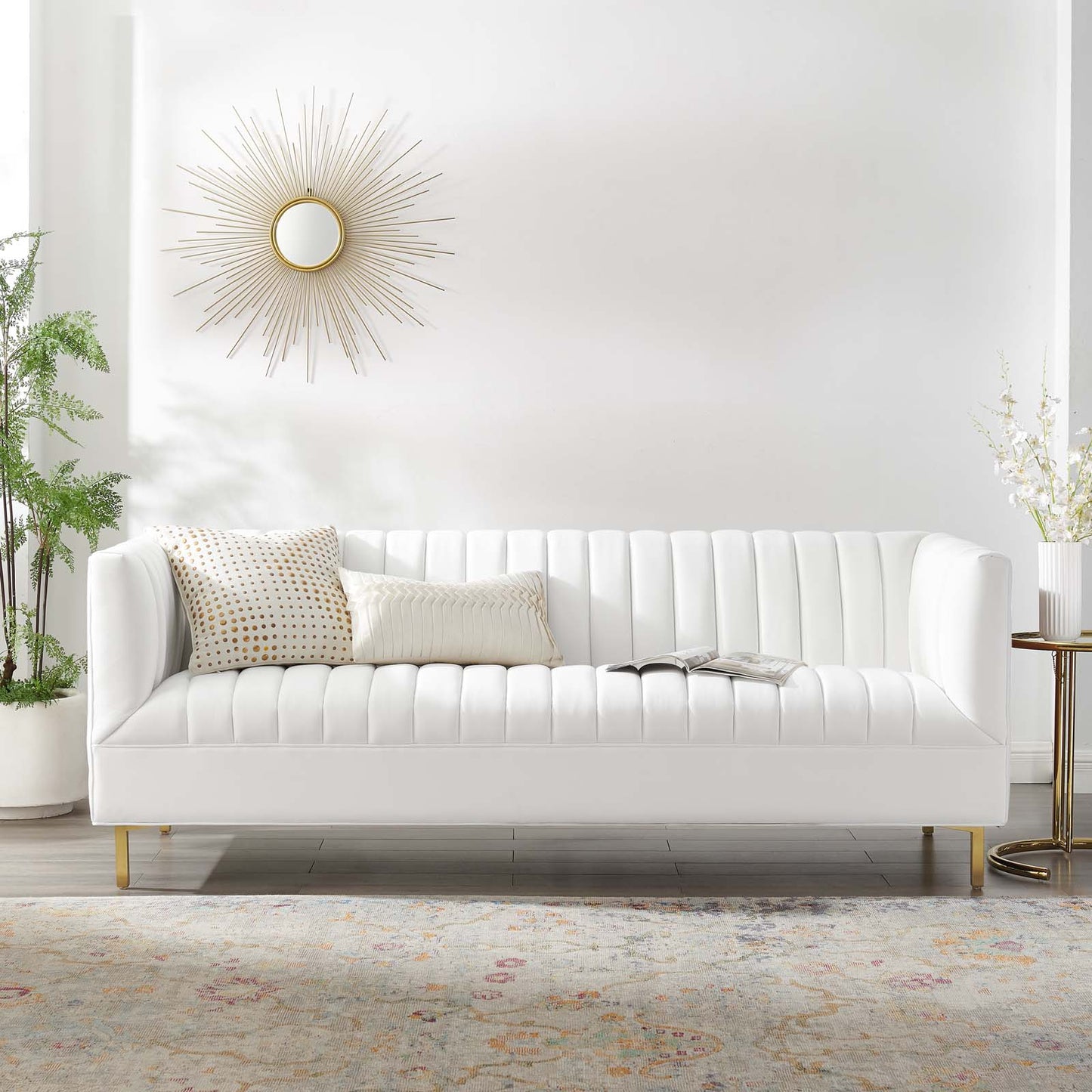 Shift Channel Tufted Performance Velvet Sofa by Modway