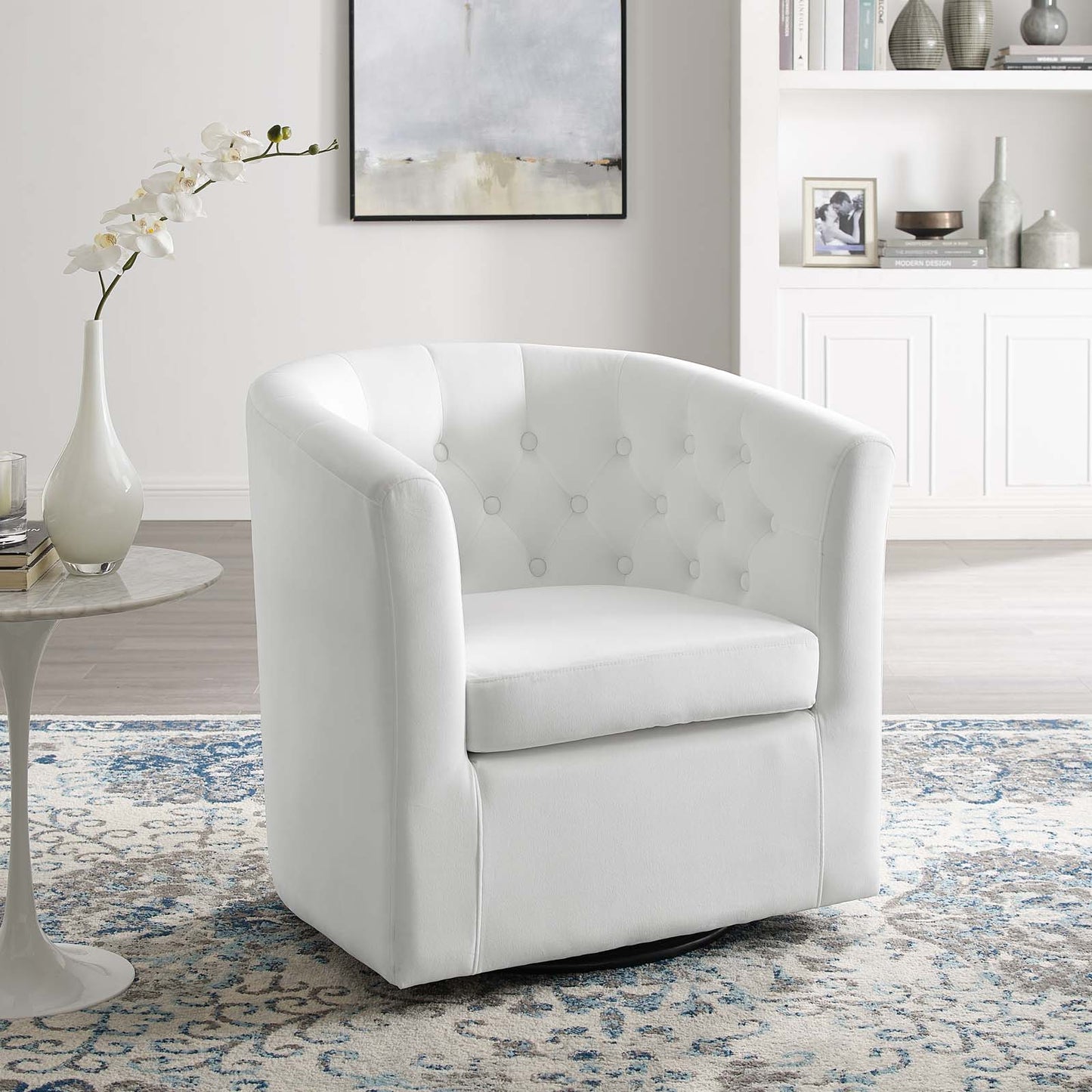 Prospect Tufted Performance Velvet Swivel Armchair by Modway
