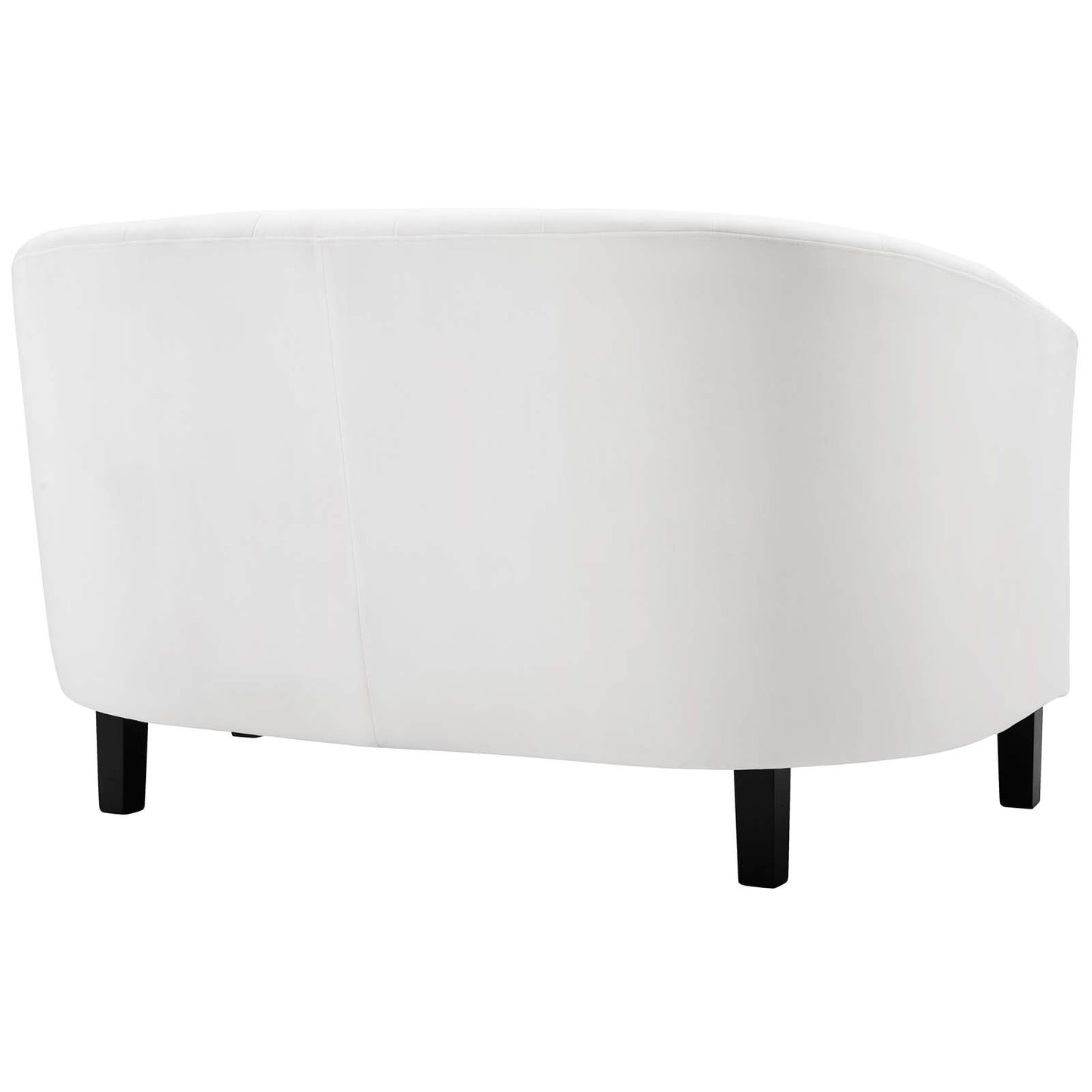 Prospect Channel Tufted Performance Velvet Loveseat and Armchair Set White by Modway