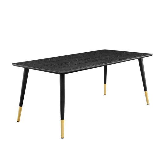Vigor Rectangular Dining Table Black by Modway
