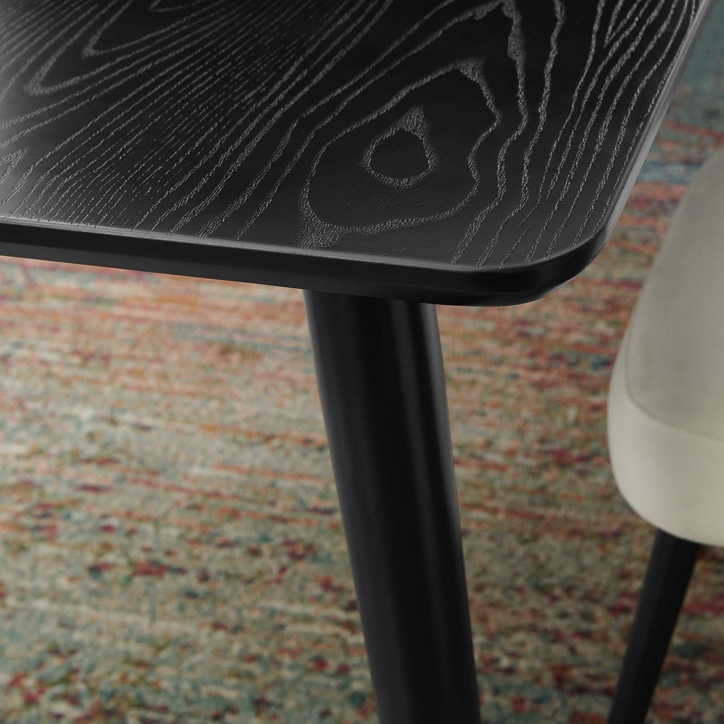Vigor Rectangular Dining Table Black by Modway