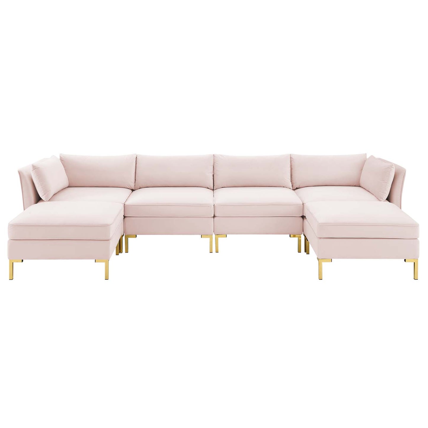 Ardent 6-Piece Performance Velvet Sectional Sofa by Modway