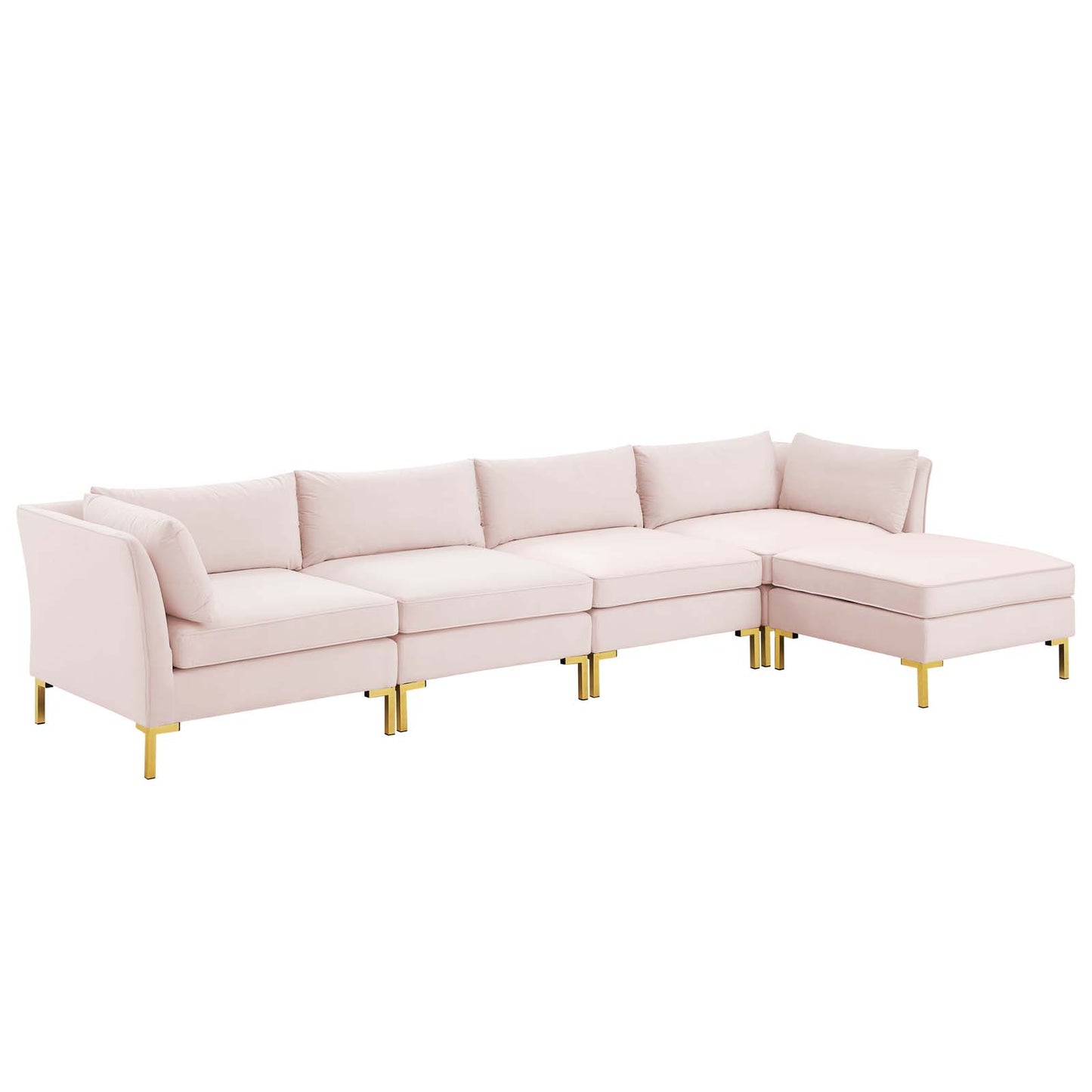 Ardent 5-Piece Performance Velvet Sectional Sofa by Modway