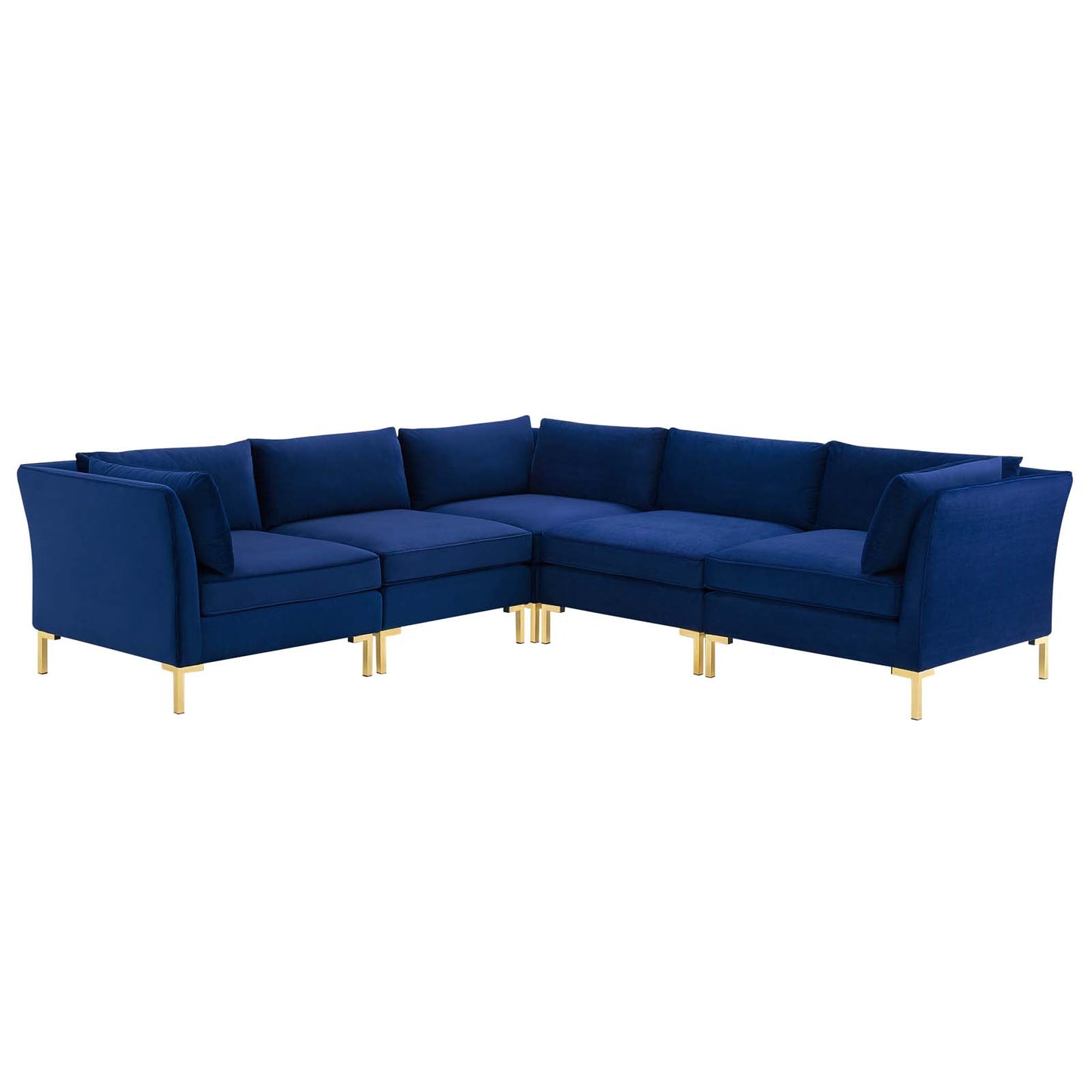 Ardent 5-Piece Performance Velvet Sectional Sofa by Modway