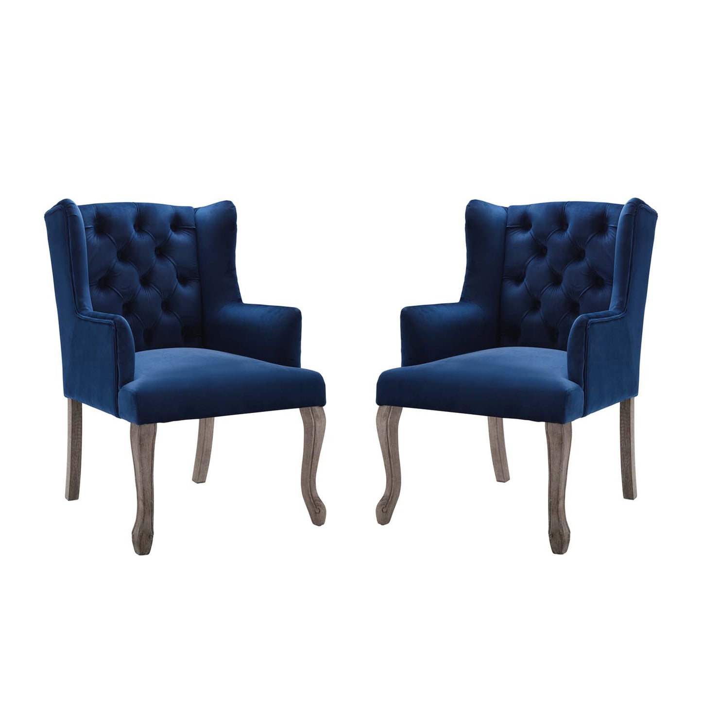 Realm Armchair Performance Velvet Set of 2 by Modway