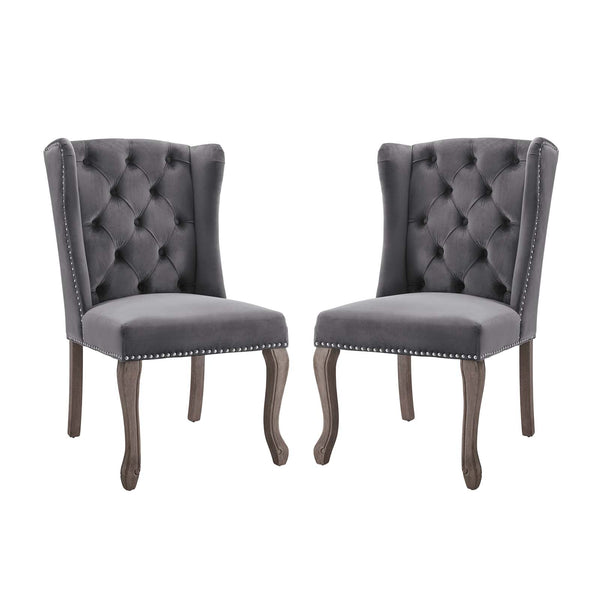 Apprise Side Chair Performance Velvet Set of 2 by Modway