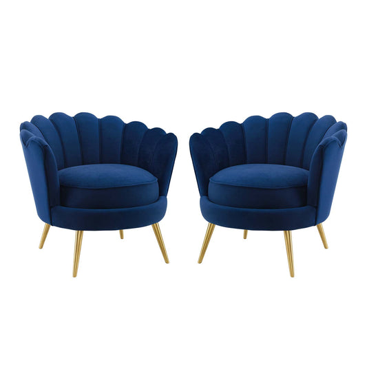 Admire Accent Armchair Performance Velvet Set of 2 by Modway