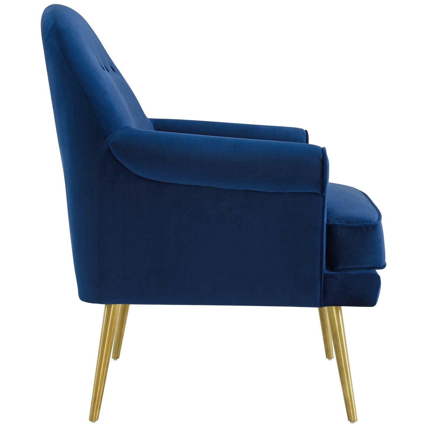 Revive Armchair Performance Velvet Set of 2 Navy by Modway