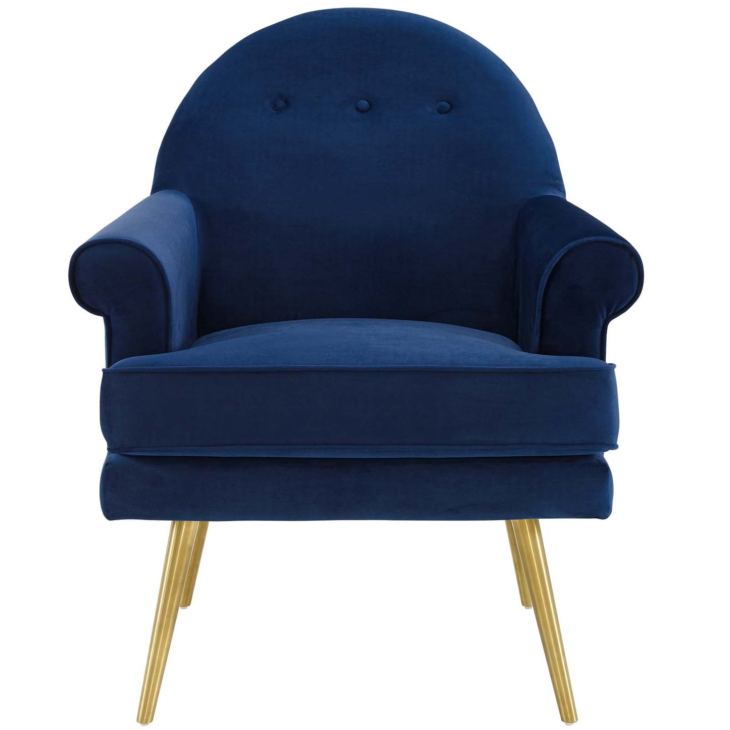 Revive Armchair Performance Velvet Set of 2 Navy by Modway