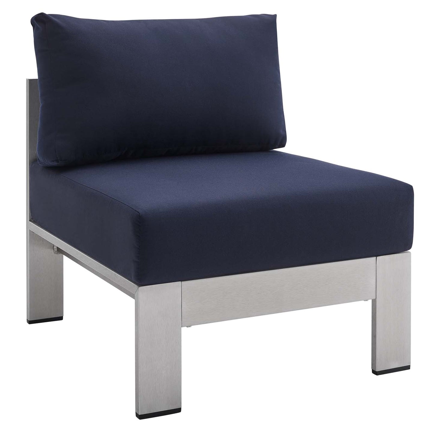 Sunbrella Fabric Aluminum Outdoor Patio Aluminum 3 Piece Outdoor Patio Set by Modway