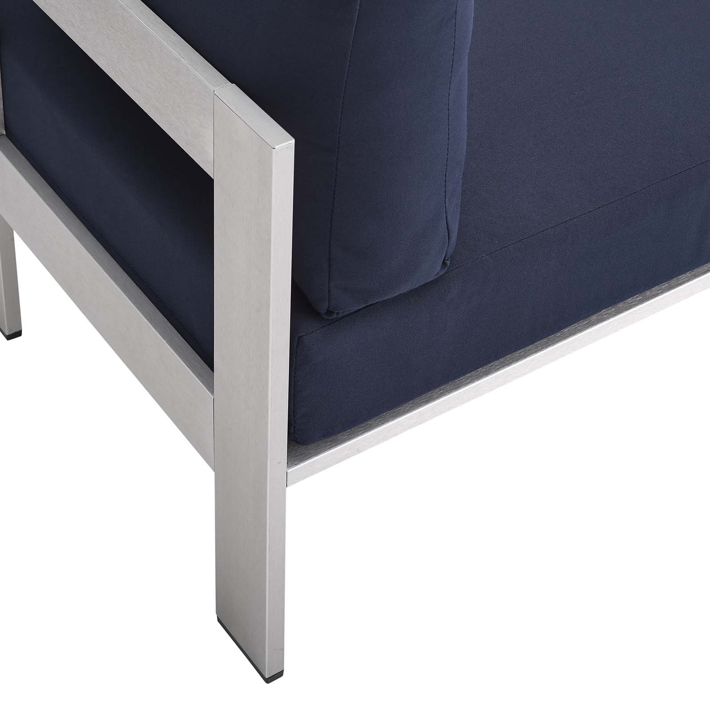 Sunbrella Fabric Aluminum Outdoor Patio Aluminum 3 Piece Outdoor Patio Set by Modway