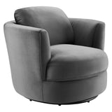 Pirouette Performance Velvet Swivel Armchair by Modway