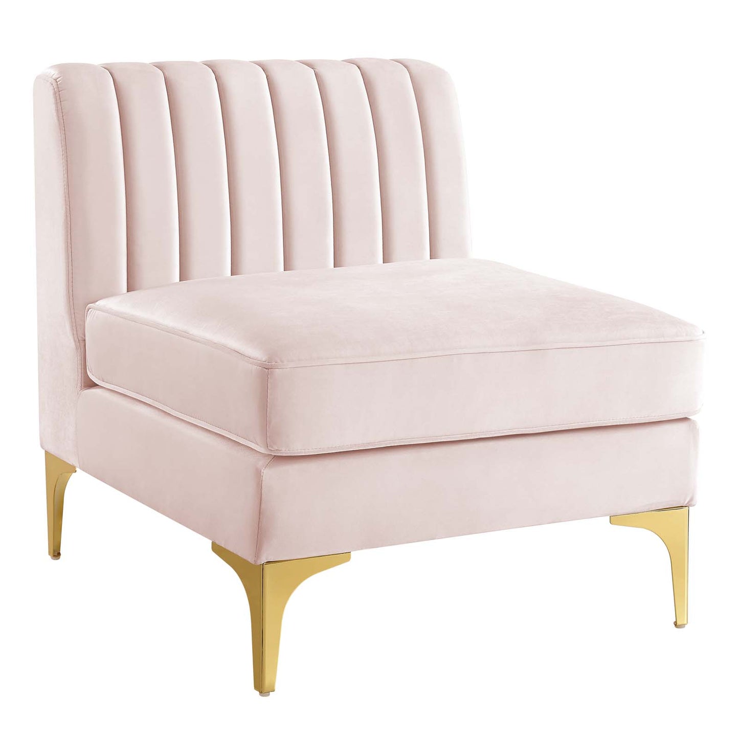 Triumph Channel Tufted Performance Velvet 8-Piece Sectional Sofa by Modway