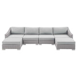 Conway Sunbrella Outdoor Patio Wicker Rattan 6-Piece Furniture Set by Modway