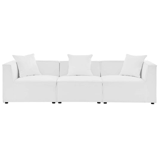 Saybrook Outdoor Patio Upholstered 3-Piece Sectional Sofa by Modway