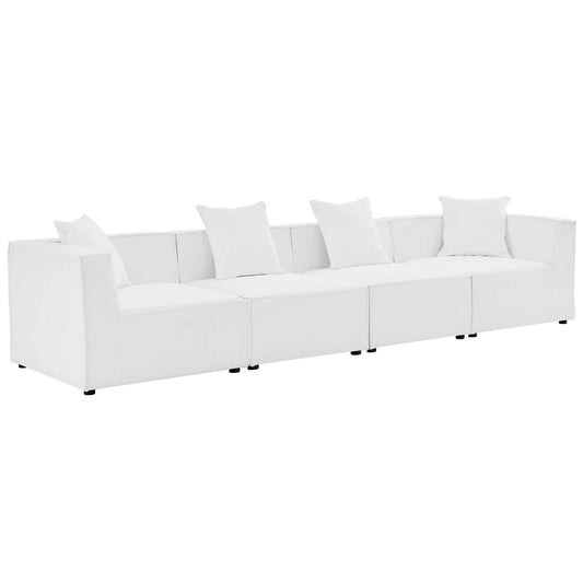 Saybrook Outdoor Patio Upholstered 4-Piece Sectional Sofa by Modway