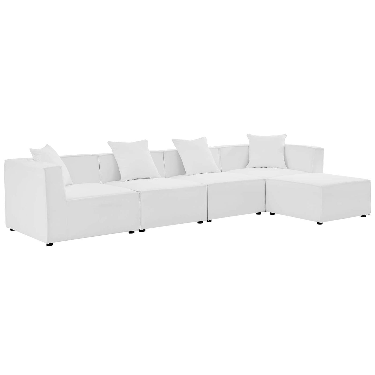 Saybrook Outdoor Patio Upholstered 5-Piece Sectional Sofa by Modway