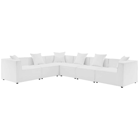 Saybrook Outdoor Patio Upholstered 6-Piece Sectional Sofa by Modway