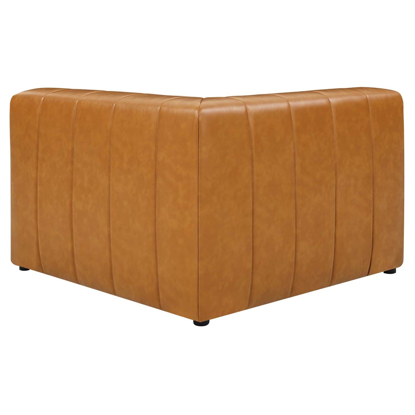Bartlett Vegan Leather LeftArm Chair Tan by Modway