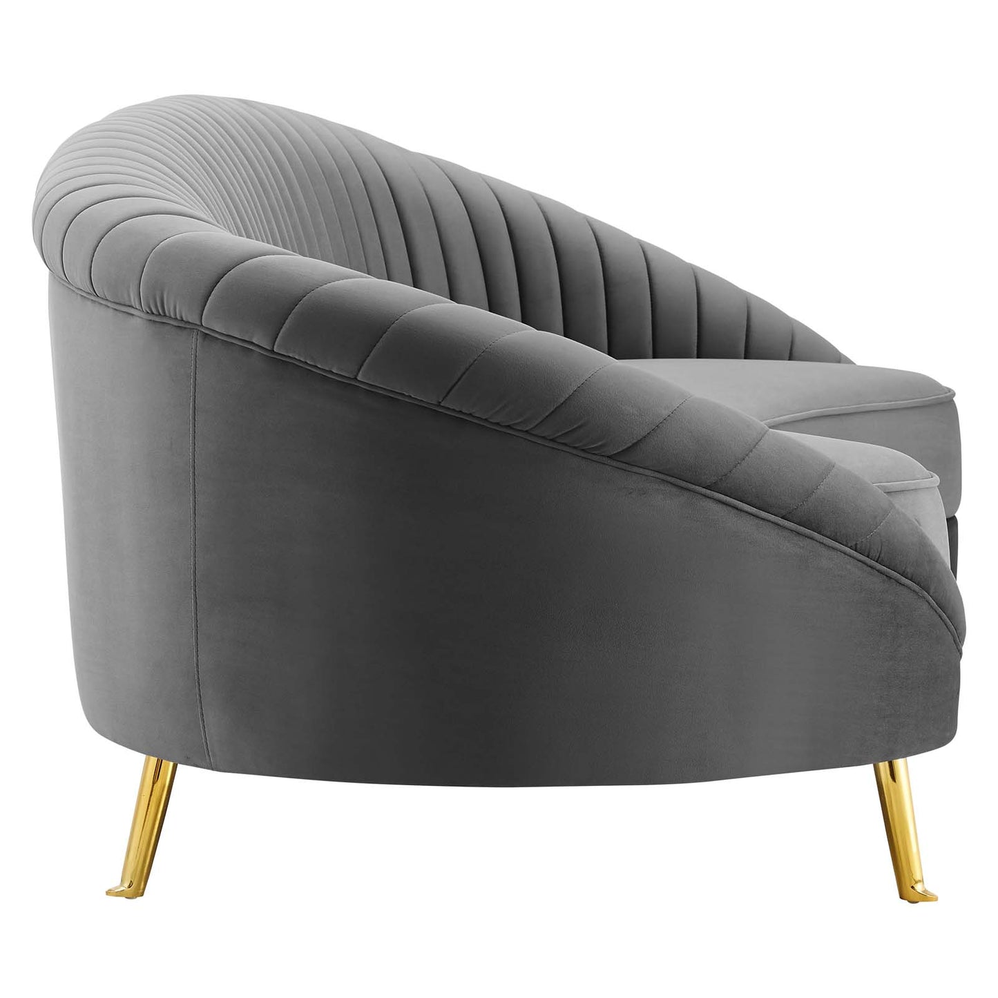 Camber Channel Tufted Performance Velvet Sofa by Modway