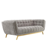 Bestow Crushed Performance Velvet Sofa | Polyester by Modway