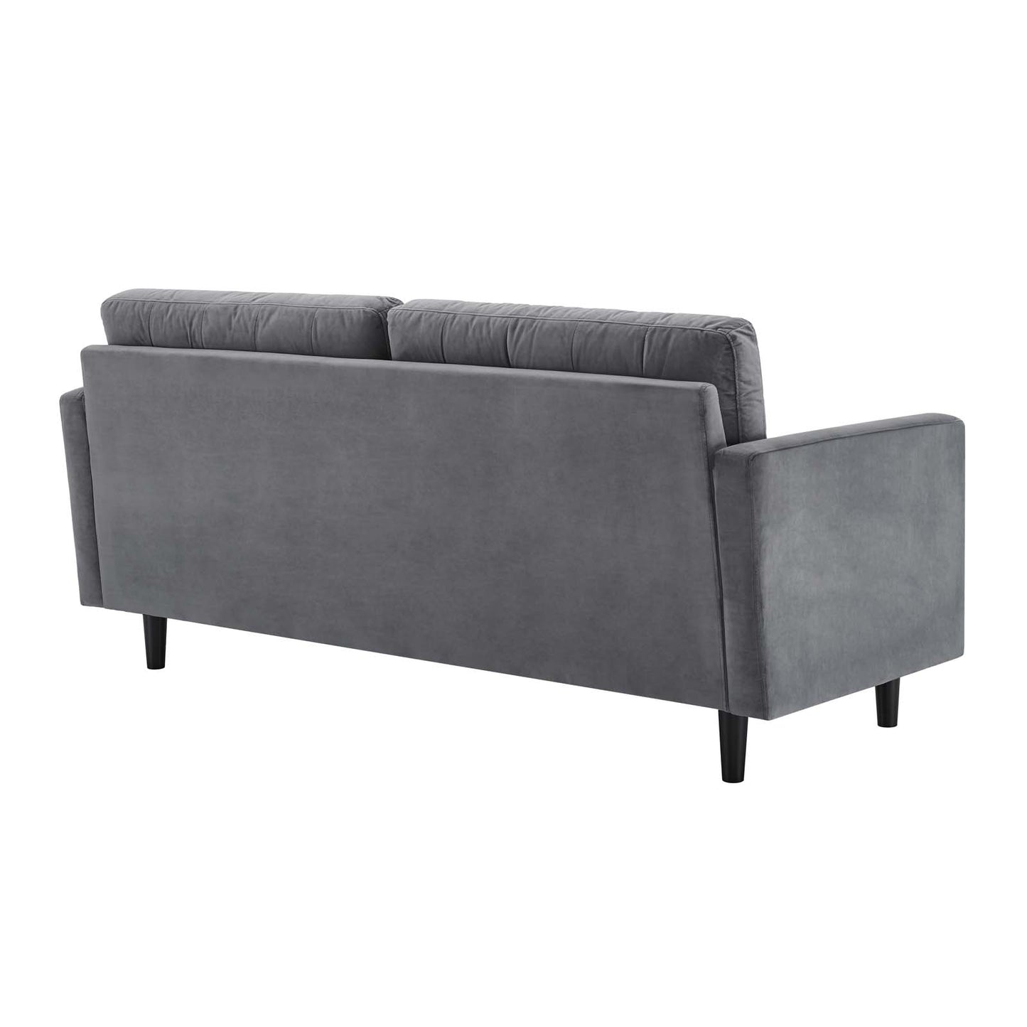 Exalt Tufted Performance Velvet Sofa in Gray by Modway