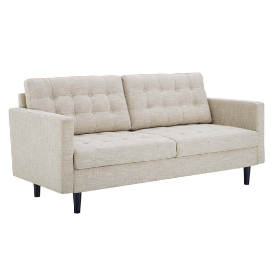 Exalt Tufted Fabric Sofa | Polyester by Modway