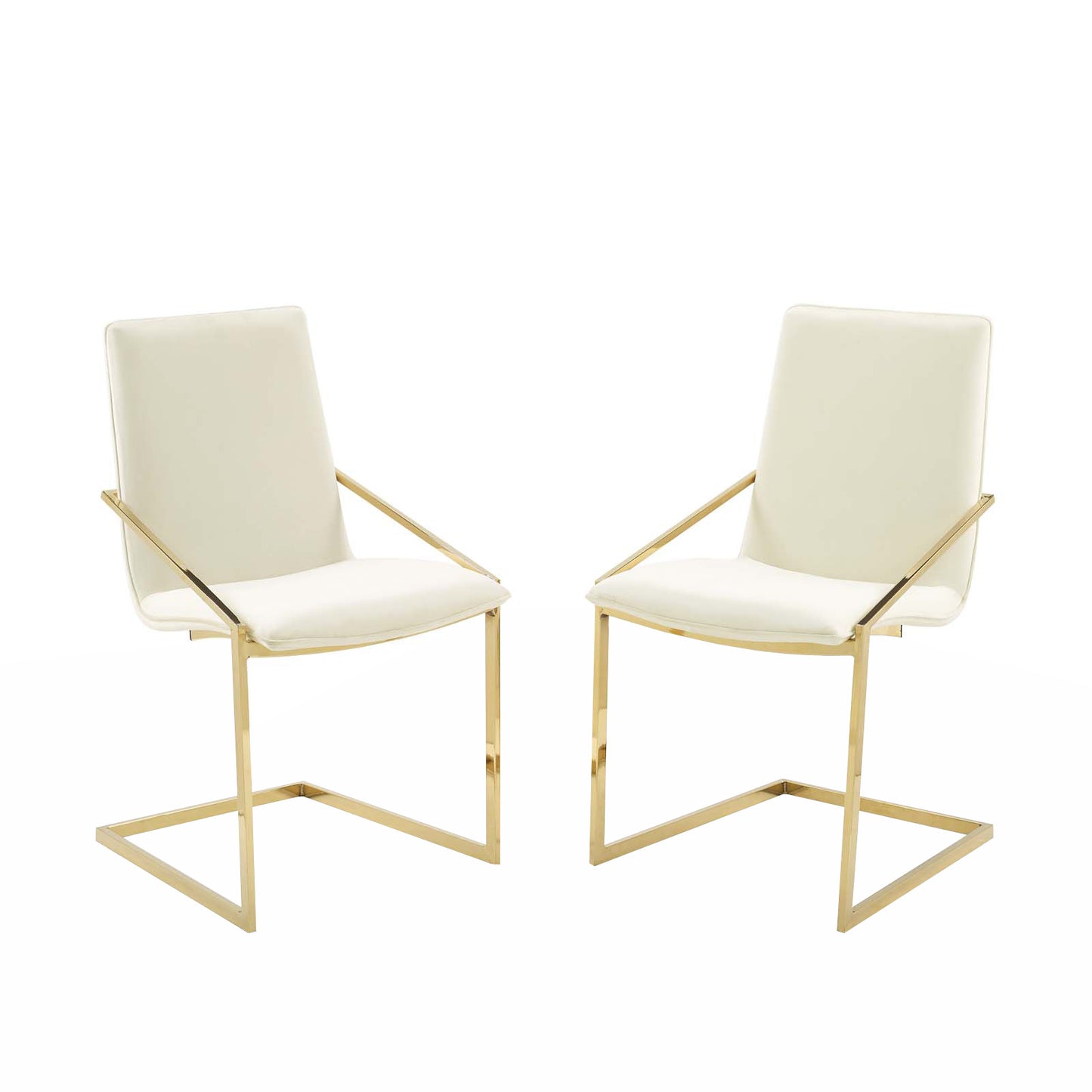 Pitch Dining Armchair Performance Velvet Set of 2 by Modway