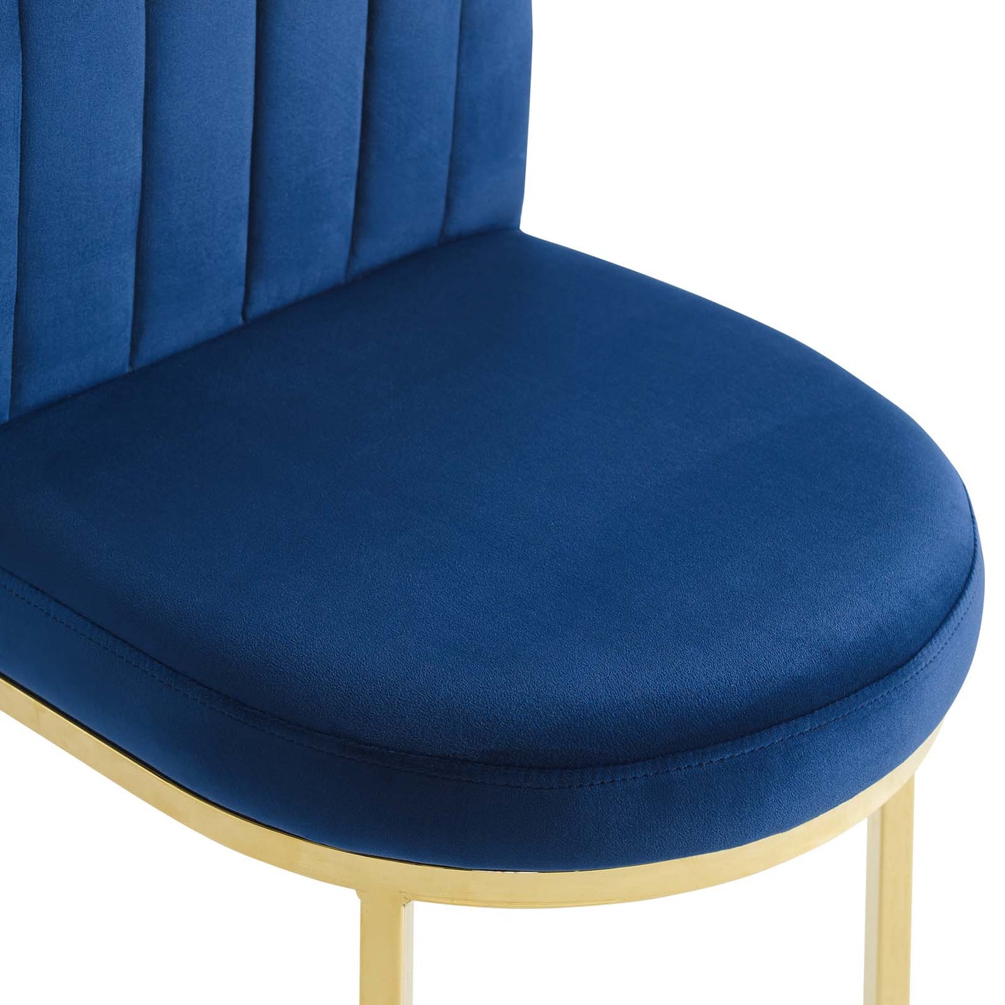 Isla Dining Side Chair Performance Velvet Set of 2 | Polyester by Modway