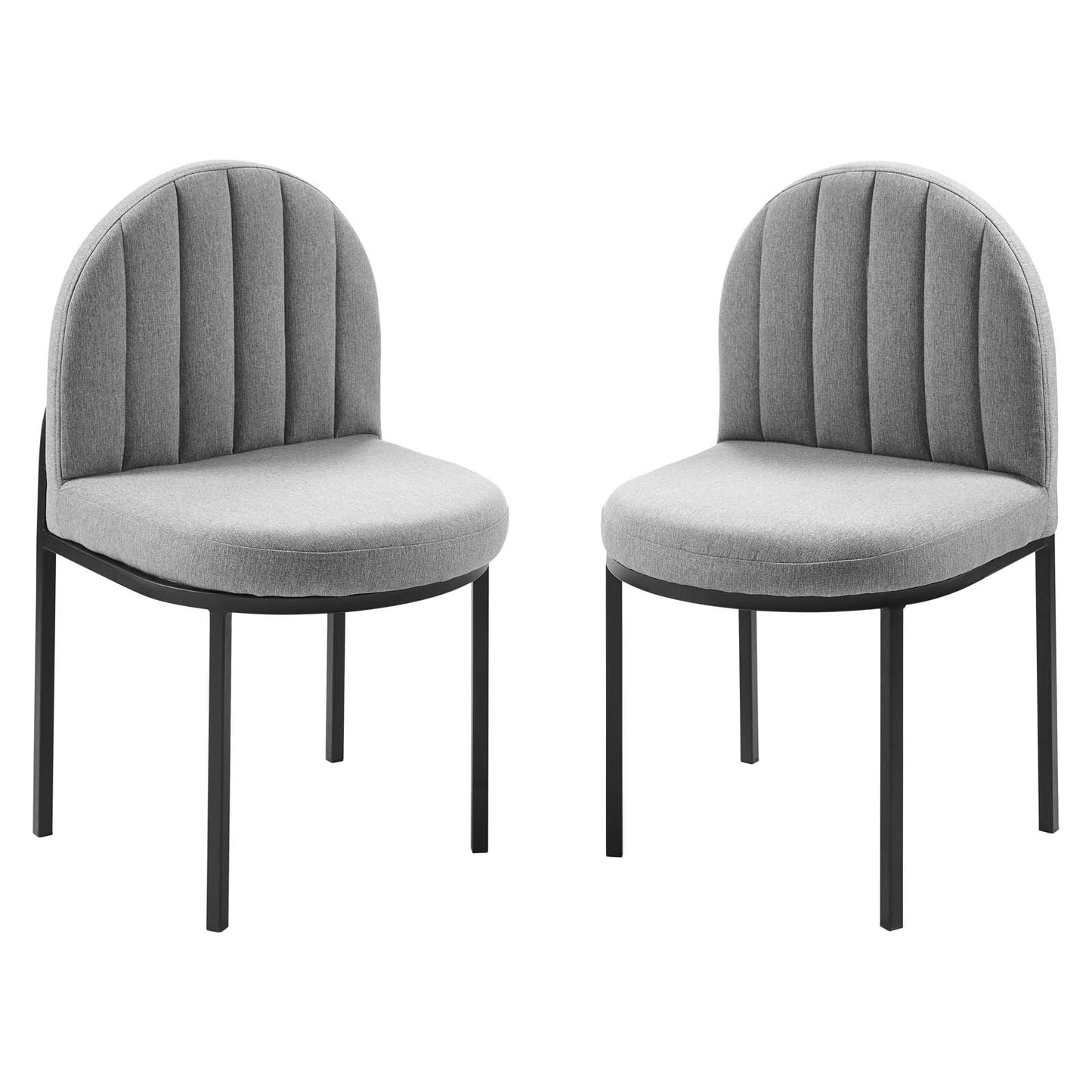 Isla Dining Side Chair Upholstered Fabric (Set of 2) | Polyester by Modway