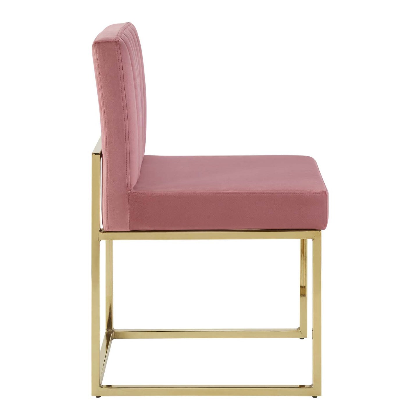Carriage Dining Chair Performance Velvet Set of 2 | Polyester by Modway