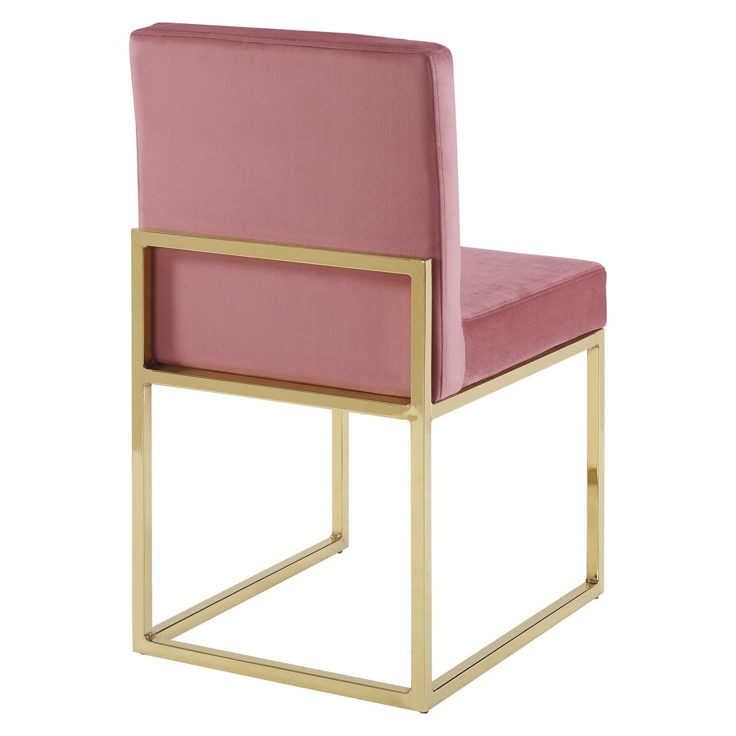 Carriage Dining Chair Performance Velvet Set of 2 | Polyester by Modway