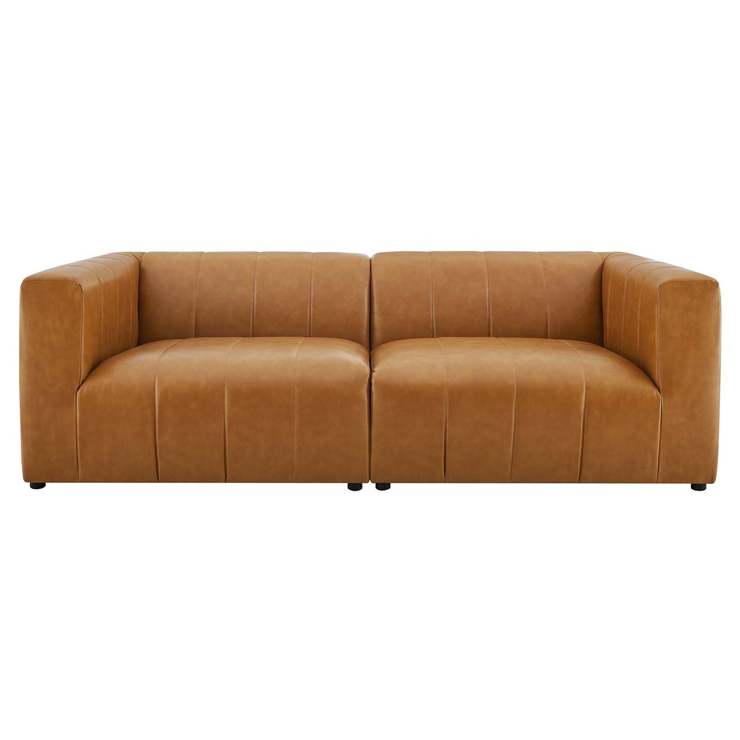 Bartlett Vegan Leather 2Piece Loveseat Tan by Modway