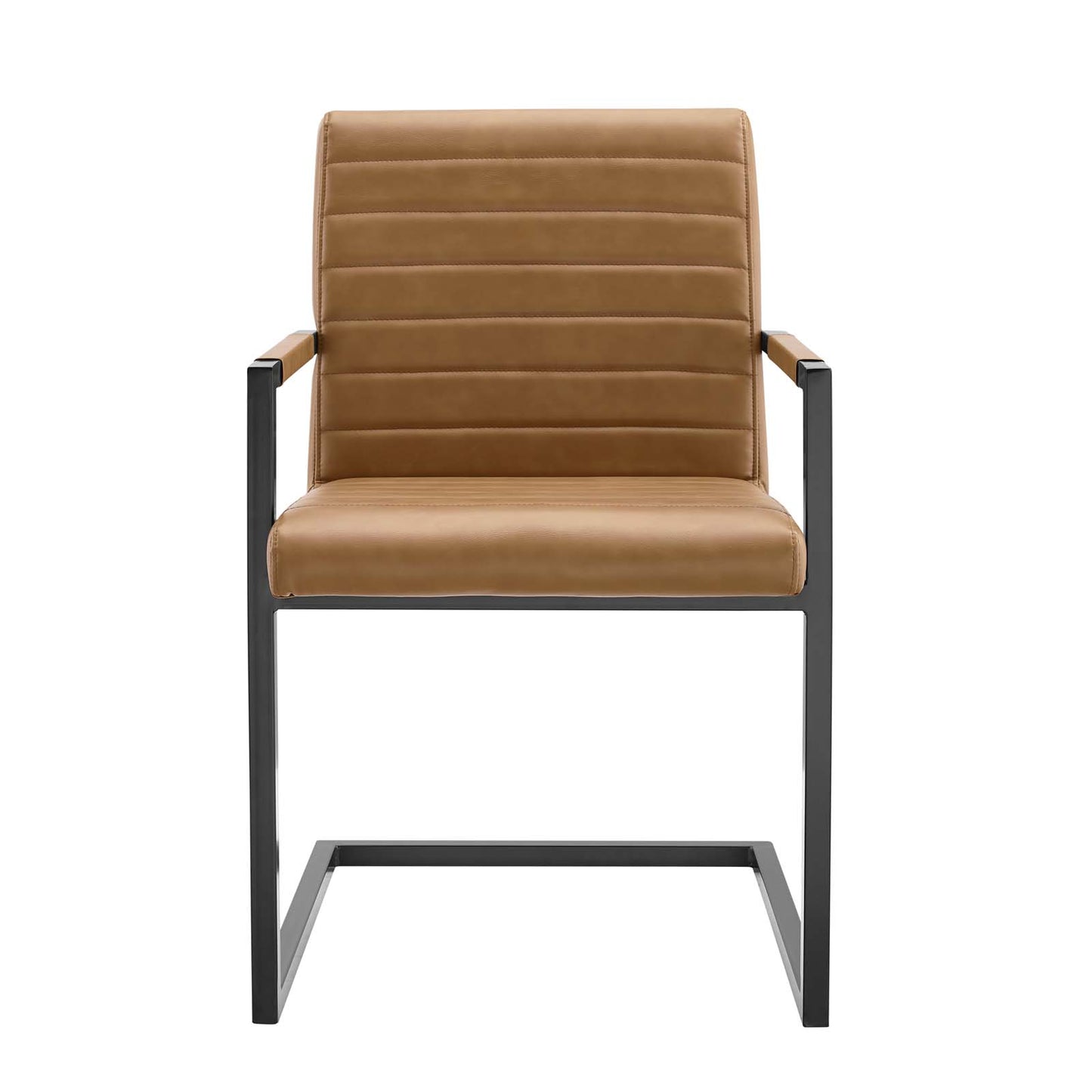 Savoy Vegan Leather Dining Chairs - Set of 2 Tan by Modway