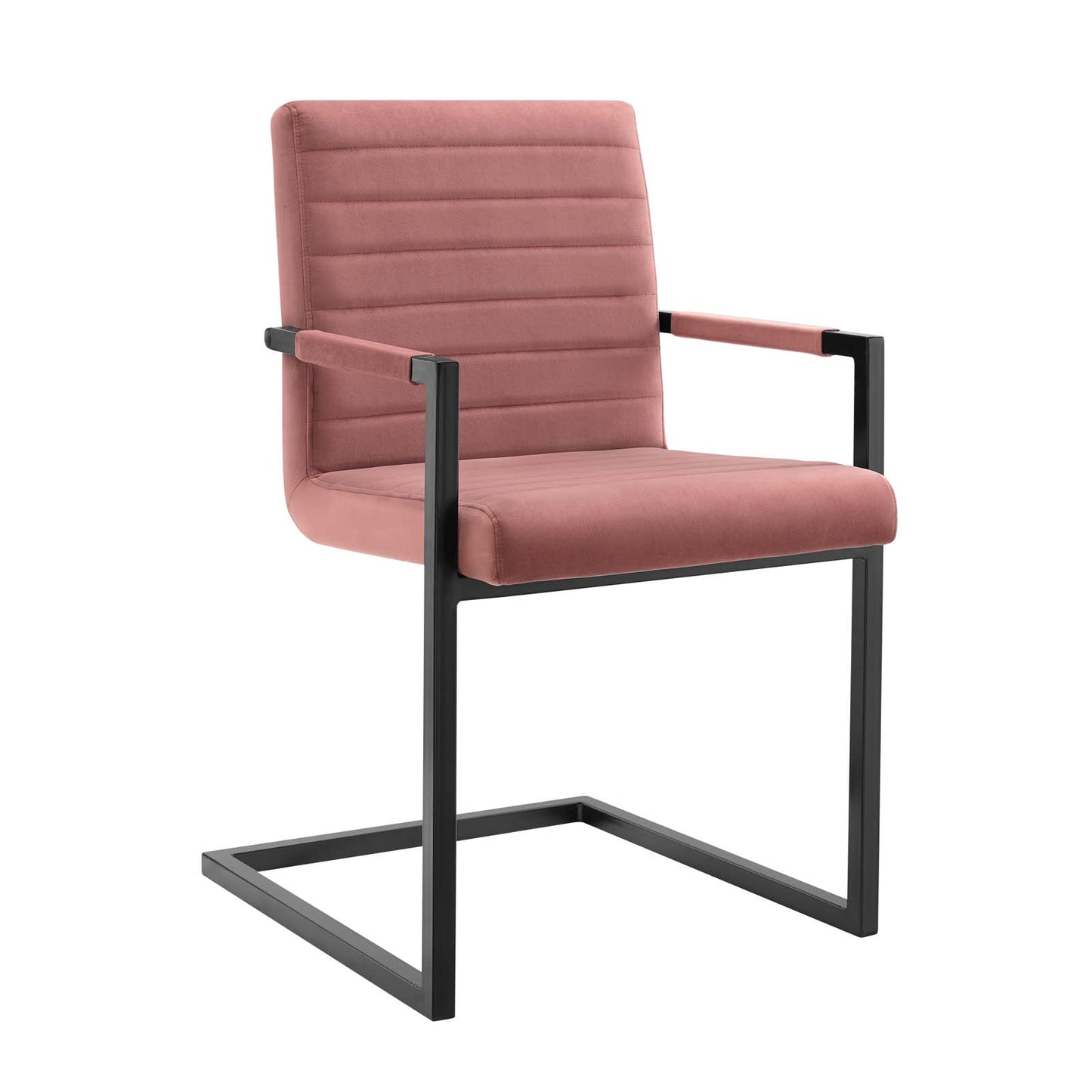 Savoy Performance Velvet Dining Chairs (Set of 2) Dusty Rose by Modway