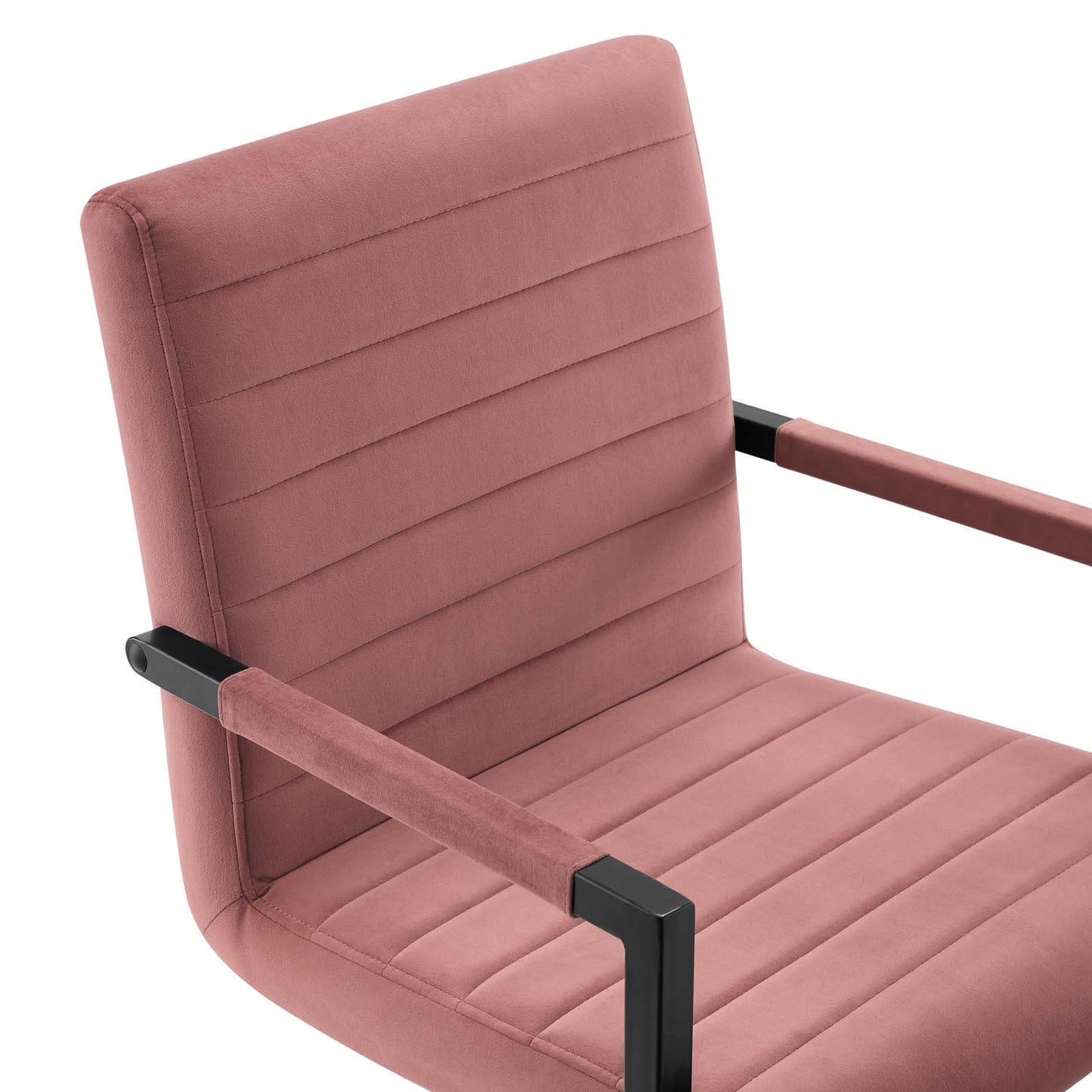 Savoy Performance Velvet Dining Chairs (Set of 2) Dusty Rose by Modway