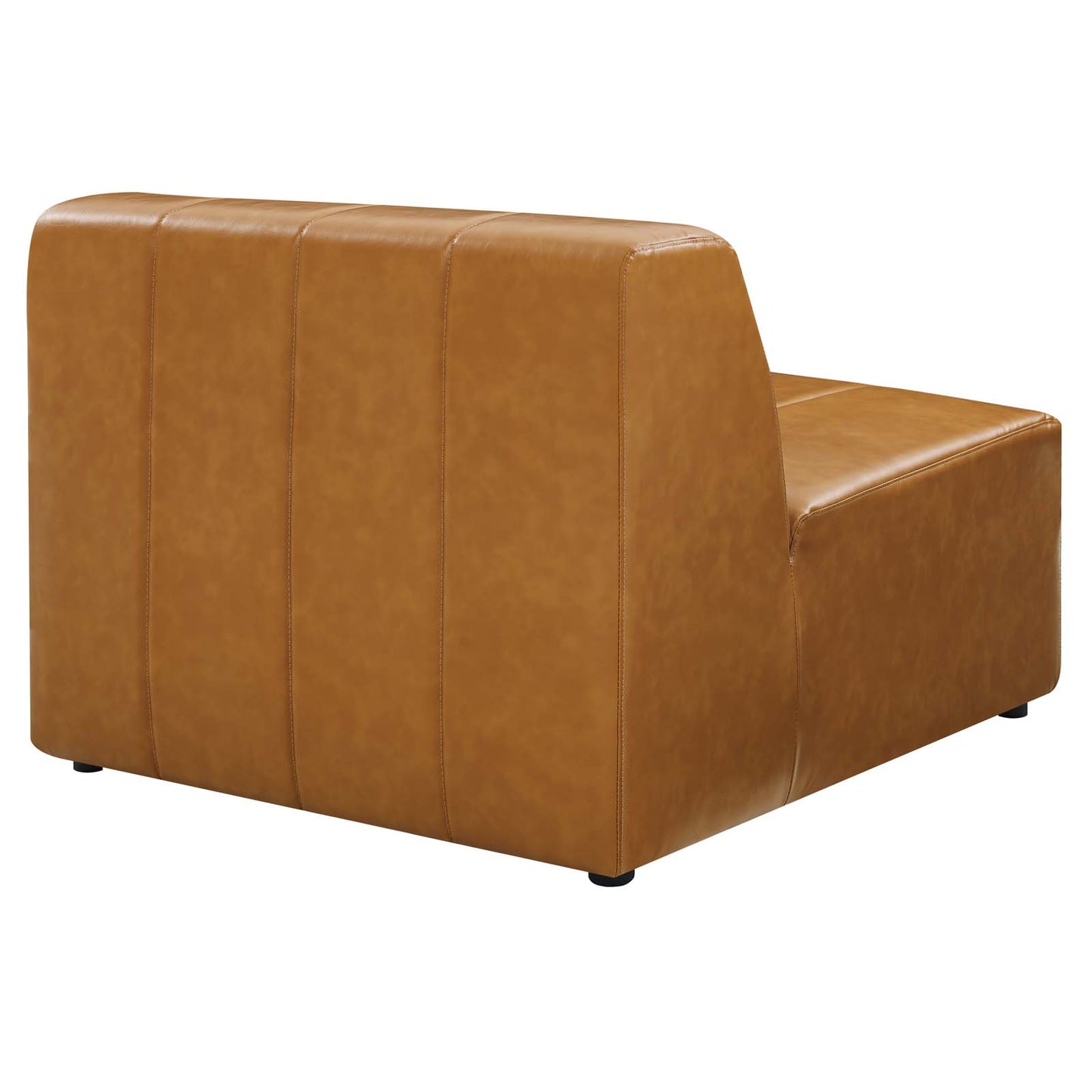 Bartlett Vegan Leather 5Piece Sectional Sofa Tan by Modway