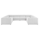 Bartlett Upholstered Fabric 8-Piece Sectional Sofa | Polyester by Modway