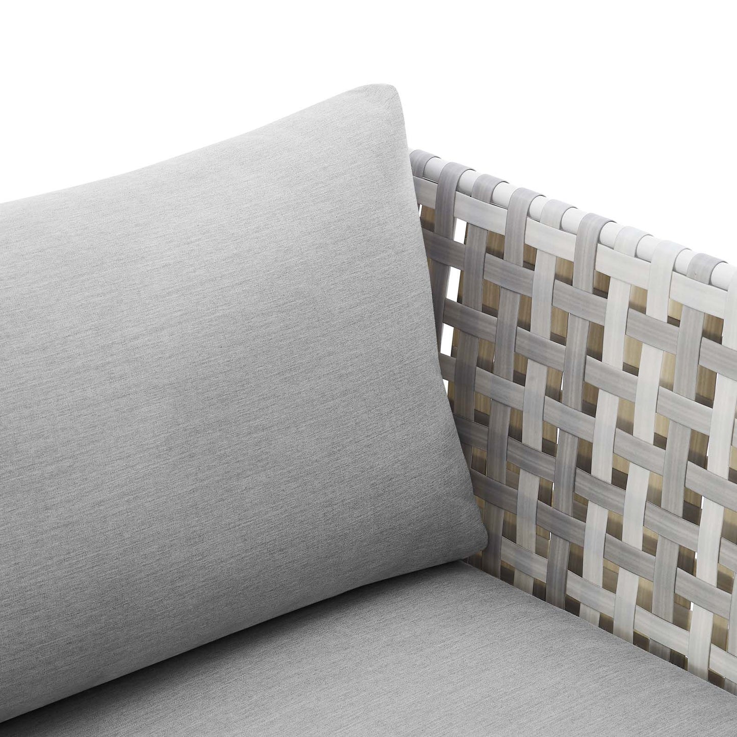 Harmony Sunbrella® Basket Weave Outdoor Patio Aluminum Armchair by Modway