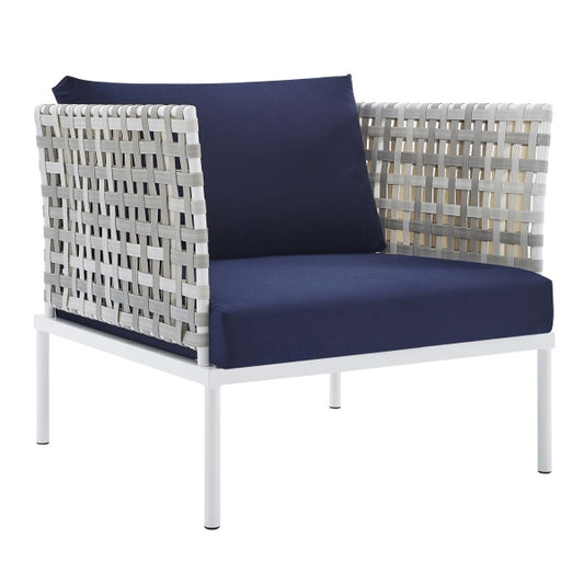 Harmony Sunbrella® Basket Weave Outdoor Patio Aluminum Armchair by Modway