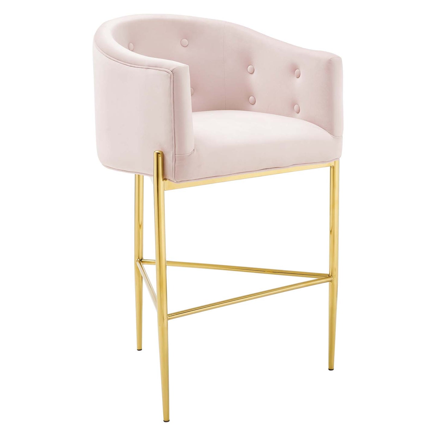 Savour Tufted Performance Velvet Bar Stool Set of 2 by Modway