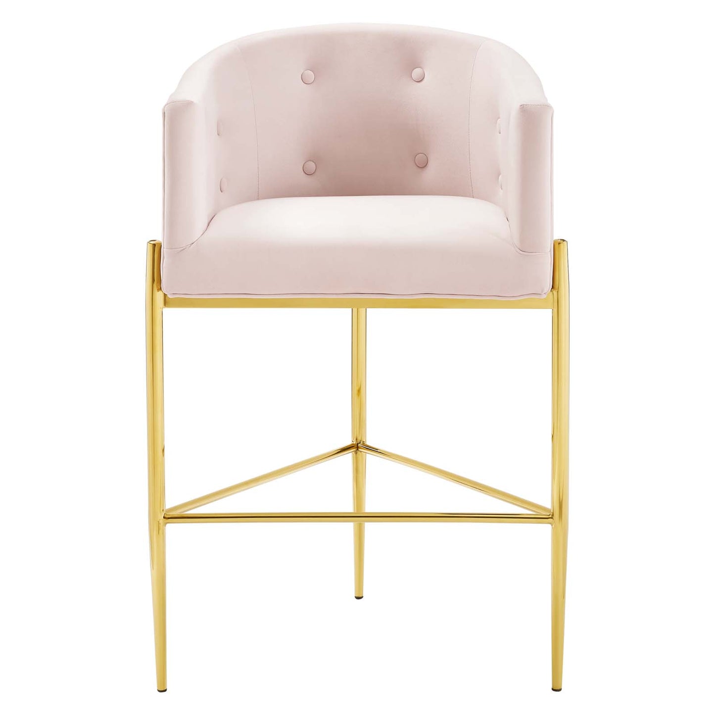 Savour Tufted Performance Velvet Bar Stool Set of 2 by Modway
